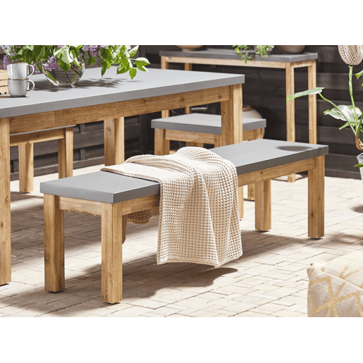 Banco de jardim OSTUNI 160 cm Betão Cinzento