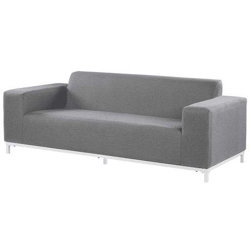 Conjunto de jardim com mesa 5 lugares ROVIGO Cinzento