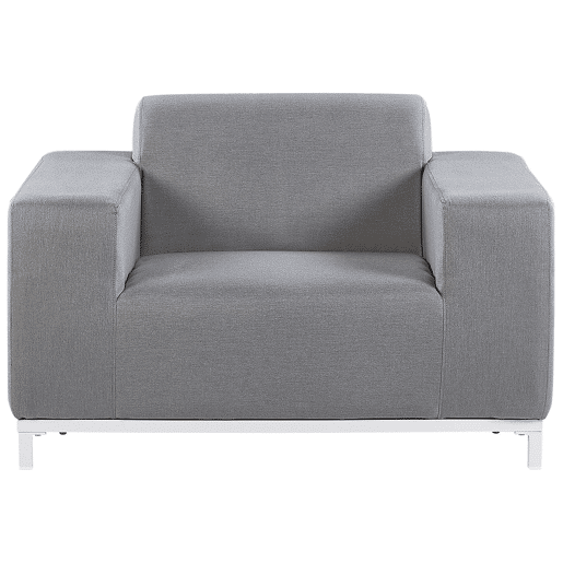 Conjunto de jardim com mesa 5 lugares ROVIGO Cinzento