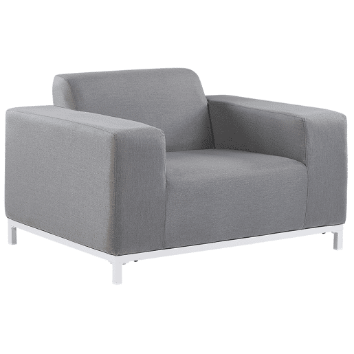Conjunto de jardim com mesa 5 lugares ROVIGO Cinzento