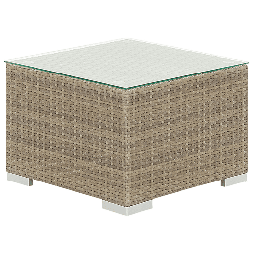 Conjunto de jardim com mesa 8 lugares MAESTRO Castanho claro