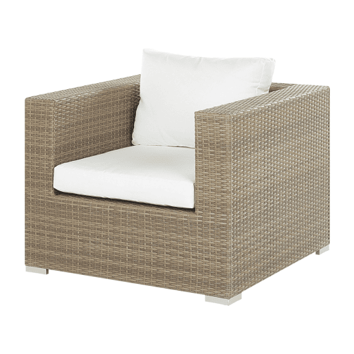 Conjunto de jardim com mesa 8 lugares MAESTRO Castanho claro