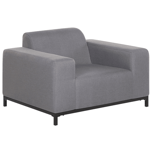 Conjunto de jardim com mesa 5 lugares ROVIGO Cinzento