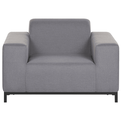 Conjunto de jardim com mesa 5 lugares ROVIGO Cinzento