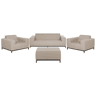 Conjunto de jardim com mesa 5 lugares ROVIGO Creme