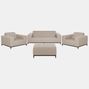 Conjunto de jardim com mesa 5 lugares ROVIGO Creme