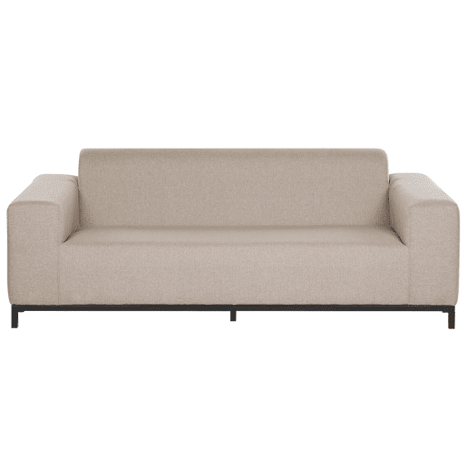 Sofá de jardim 3 lugares ROVIGO Creme