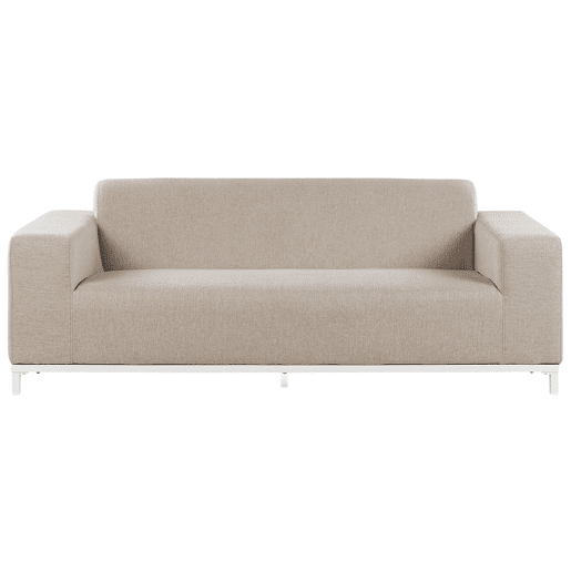 Sofá de jardim 3 lugares ROVIGO Creme