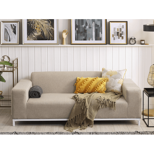 Sofá de jardim 3 lugares ROVIGO Creme