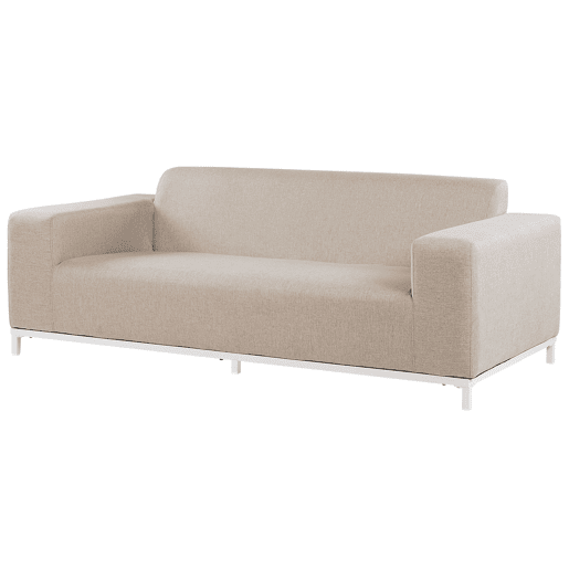 Sofá de jardim 3 lugares ROVIGO Creme