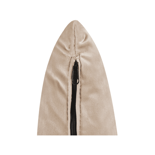 Sofá-cama LUCAN Veludo Creme 3 lugares