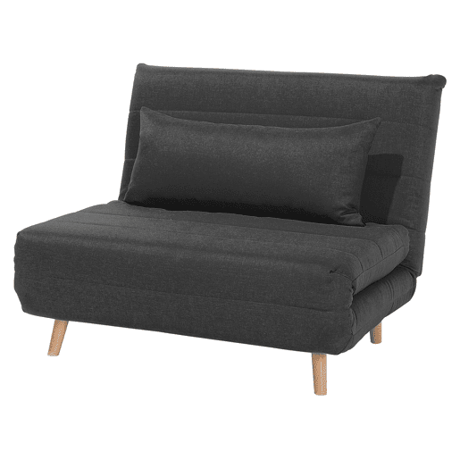 Sofá-cama individual SETTEN Tecido Cinzento escuro Sofá-cama individual SETTEN Tecido Cinzento escuro