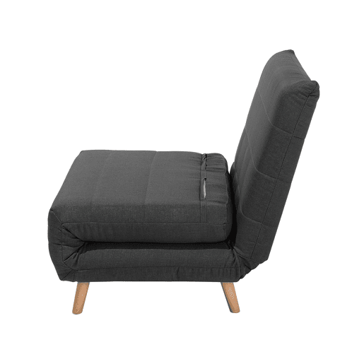 Sofá-cama individual SETTEN Tecido Cinzento escuro Sofá-cama individual SETTEN Tecido Cinzento escuro