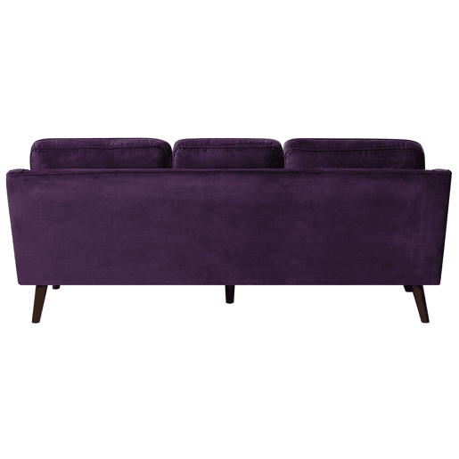 Sofá LOKKA Veludo Roxo 3 lugares Sofá LOKKA Veludo Roxo 3 lugares