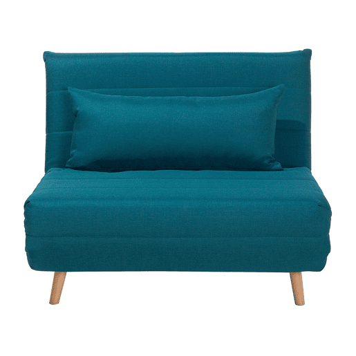 Sofá-cama individual SETTEN Tecido Azul turquesa Sofá-cama individual SETTEN Tecido Azul turquesa