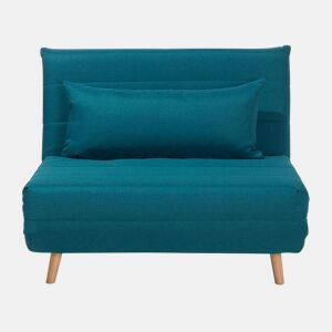 Sofá-cama individual SETTEN Tecido Azul turquesa