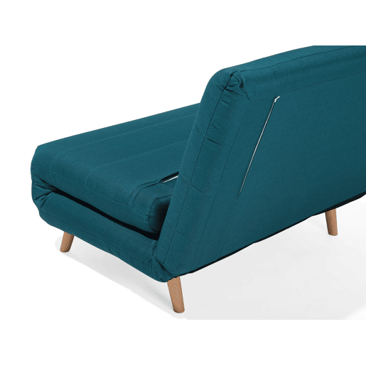 Sofá-cama individual SETTEN Tecido Azul turquesa Sofá-cama individual SETTEN Tecido Azul turquesa