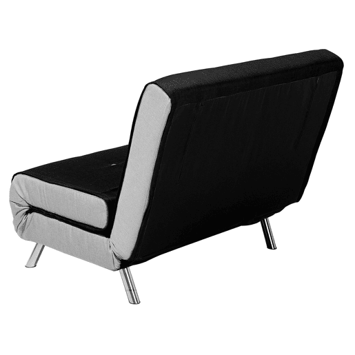 Sofá-cama individual FARRIS Tecido Preto