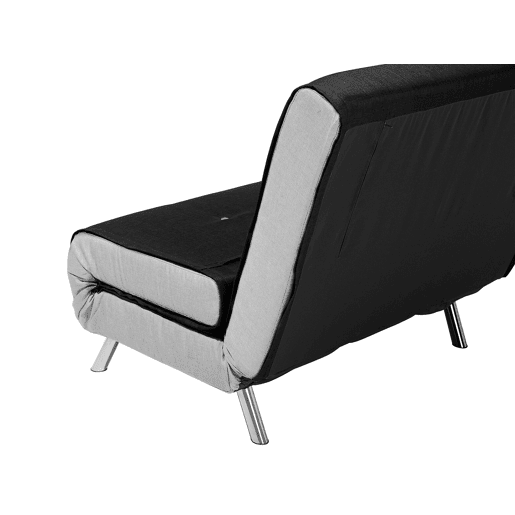 Sofá-cama individual FARRIS Tecido Preto