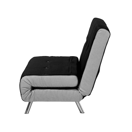 Sofá-cama individual FARRIS Tecido Preto