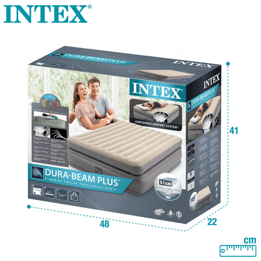 Colchão inflável duplo Prime Comfort Elevated INTEX