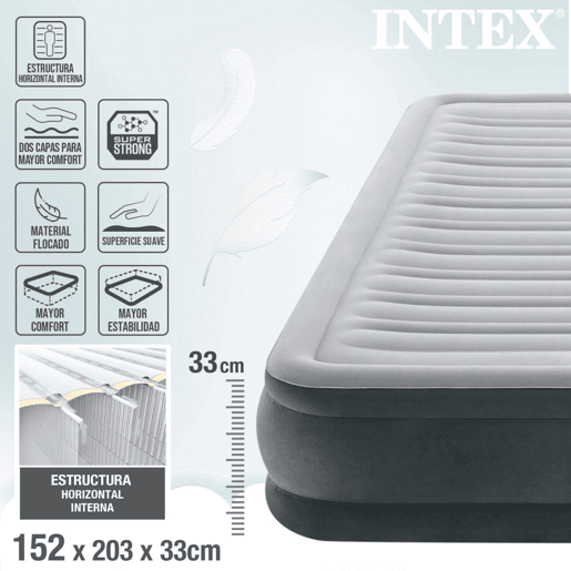 Cama de ar INTEX Fiber-Tech Comfort-Plush
