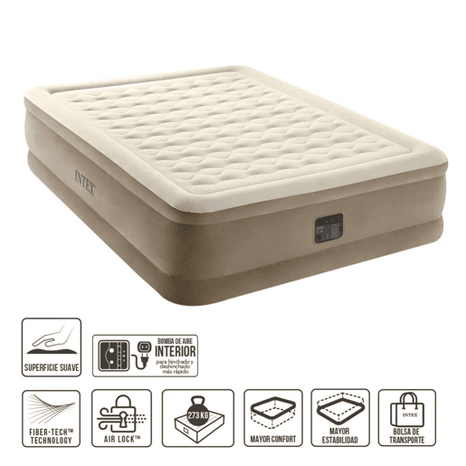 Colchão insuflável 2 lugares Ultra Plush com fiber-tech INTEX