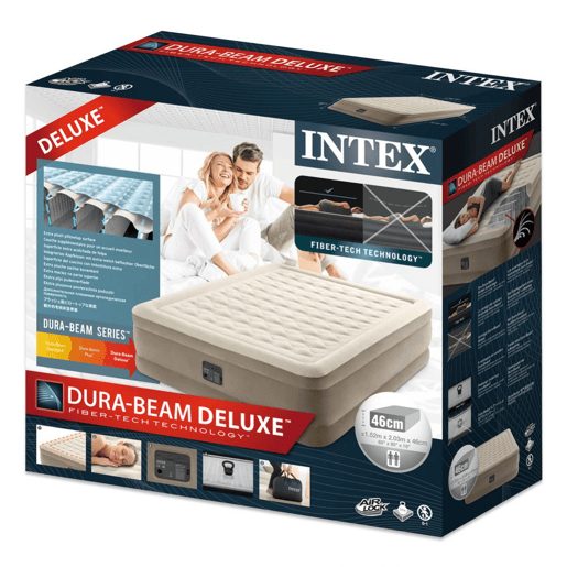 Colchão insuflável 2 lugares Ultra Plush com fiber-tech INTEX