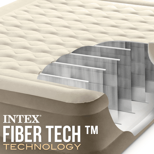 Colchão insuflável 2 lugares Ultra Plush com fiber-tech INTEX