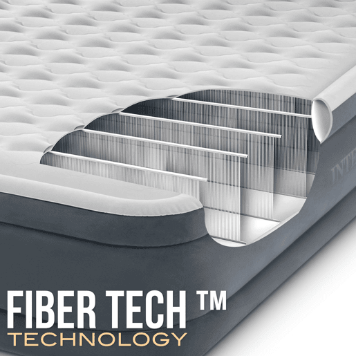 Cama de ar INTEX Dura-Beam Deluxe Ultra Plush com cabeceira
