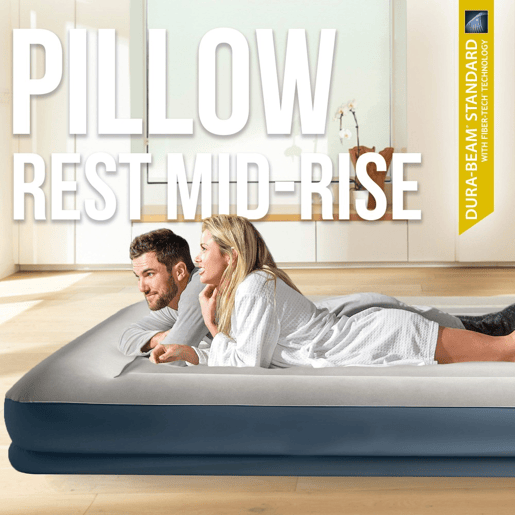Colchão inflável duplo INTEX Dura-Beam Standard Pillow Rest Mid-Rise