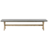 Banco de jardim OLBIA 200 cm Betão Cinzento
