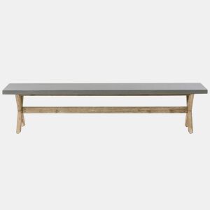 Banco de jardim OLBIA 200 cm Betão Cinzento