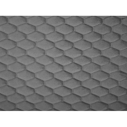 Cama Veludo BAYONNE 140 x 200 cm Cinzento claro
