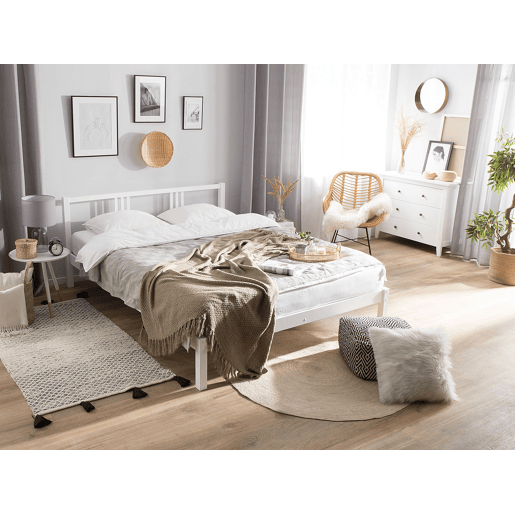 Cama Pinho VANNES 180 x 200 cm Branco