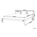 Beliani Cama Madera de pino VANNES 187x209 Beliani Cama Madera de pino VANNES 187x209 Blanco