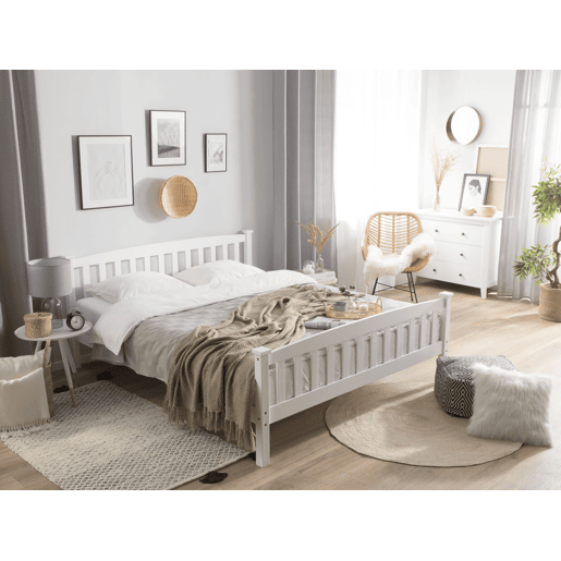 Cama Pinho GIVERNY 180 x 200 cm Branco