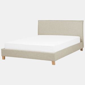 Cama Tecido SENNEZ 180 x 200 cm Creme