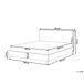 Beliani Cama Poliéster SENNEZ 195x216 Beliani Cama Poliéster SENNEZ 195x216 Beige