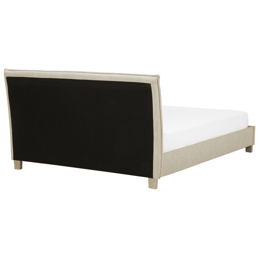 Cama Tecido SENNEZ 180 x 200 cm Creme Cama Tecido SENNEZ 180 x 200 cm Creme