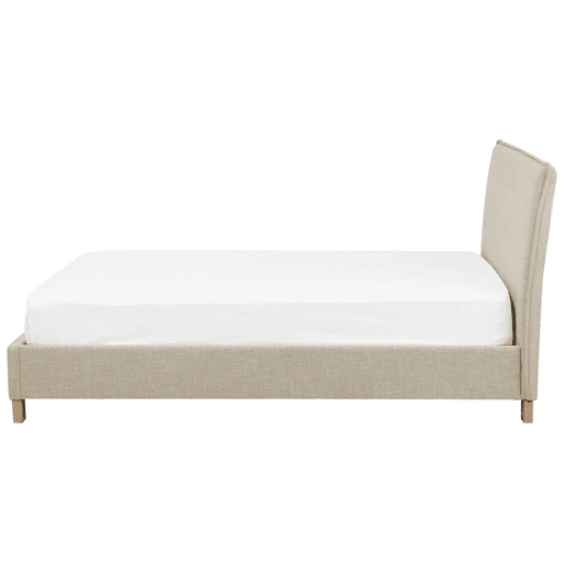 Cama Tecido SENNEZ 180 x 200 cm Creme Cama Tecido SENNEZ 180 x 200 cm Creme