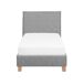 Beliani Cama Poliéster SENNEZ 105x216 Beliani Cama Poliéster SENNEZ 105x216 Gris Claro