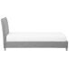 Beliani Cama Poliéster SENNEZ 105x216 Beliani Cama Poliéster SENNEZ 105x216 Gris Claro