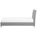 Beliani Cama Poliéster SENNEZ 105x216 Beliani Cama Poliéster SENNEZ 105x216 Gris Claro