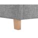Beliani Cama Poliéster SENNEZ 105x216 Beliani Cama Poliéster SENNEZ 105x216 Gris Claro