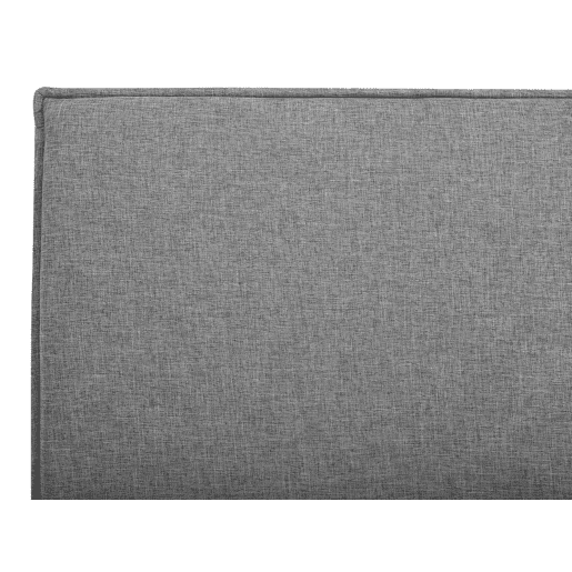 Cama de solteiro em tecido cinzento 90 x 200 cm SENNEZ