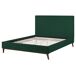 Beliani Cama con somier Terciopelo BAYONNE 171x212 Beliani Cama con somier Terciopelo BAYONNE 171x212 Verde Oscuro