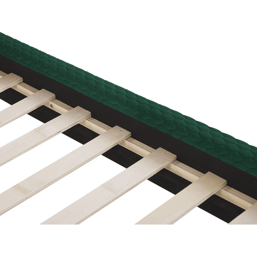 Cama Veludo BAYONNE 160 x 200 cm Verde escuro