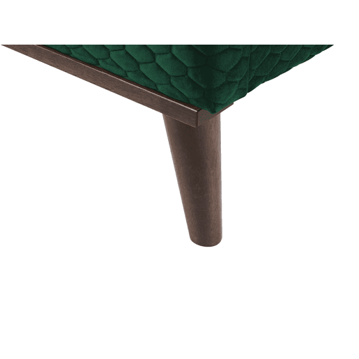 Cama Veludo BAYONNE 160 x 200 cm Verde escuro