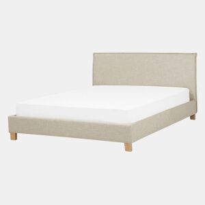 Cama Tecido SENNEZ 140 x 200 cm Creme
